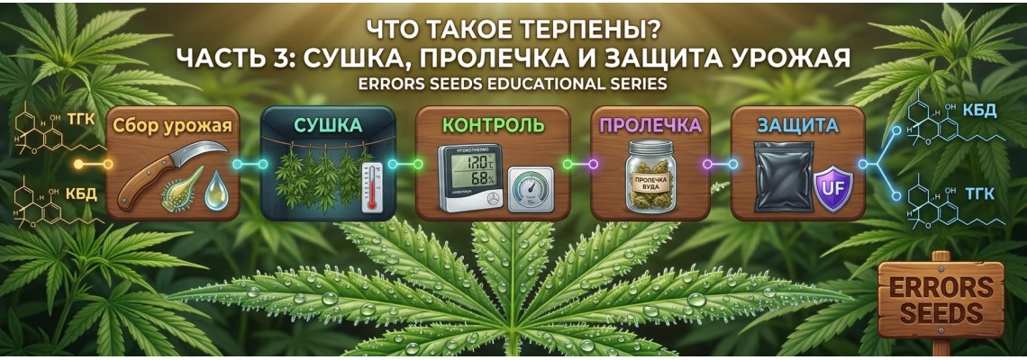 Что такое терпены? Часть 3: Сушка, пролечка и защита урожая