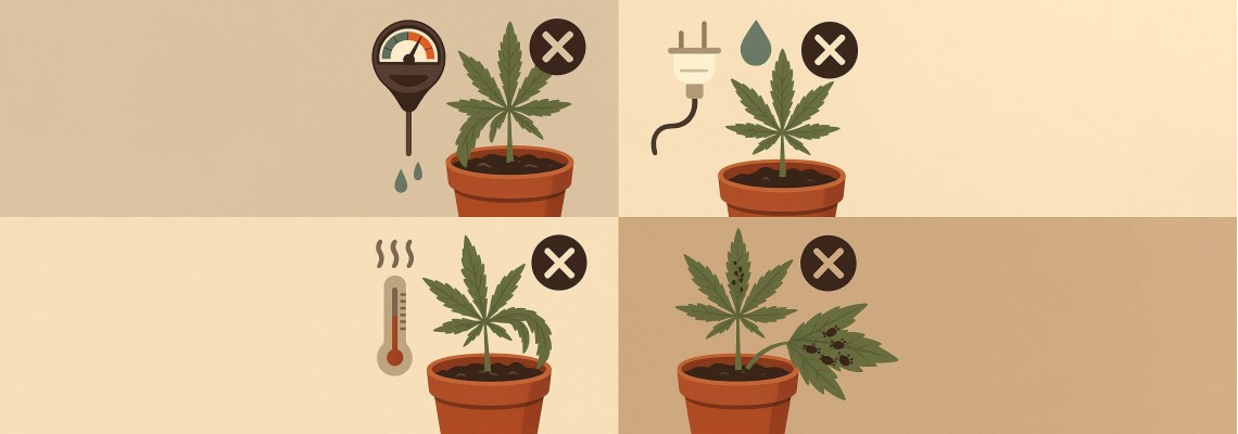 The most common mistakes made by novice growers