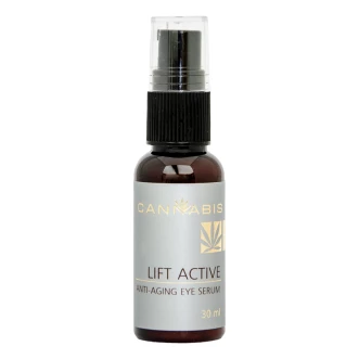Cream-serum against edema and pigmentation around the eyes with cannabis extract