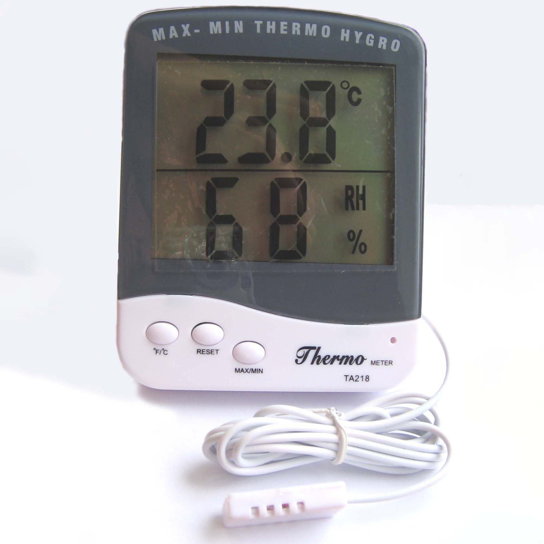 Термометр-гигрометр ТА 218 С с выносным датчиком температуры и .